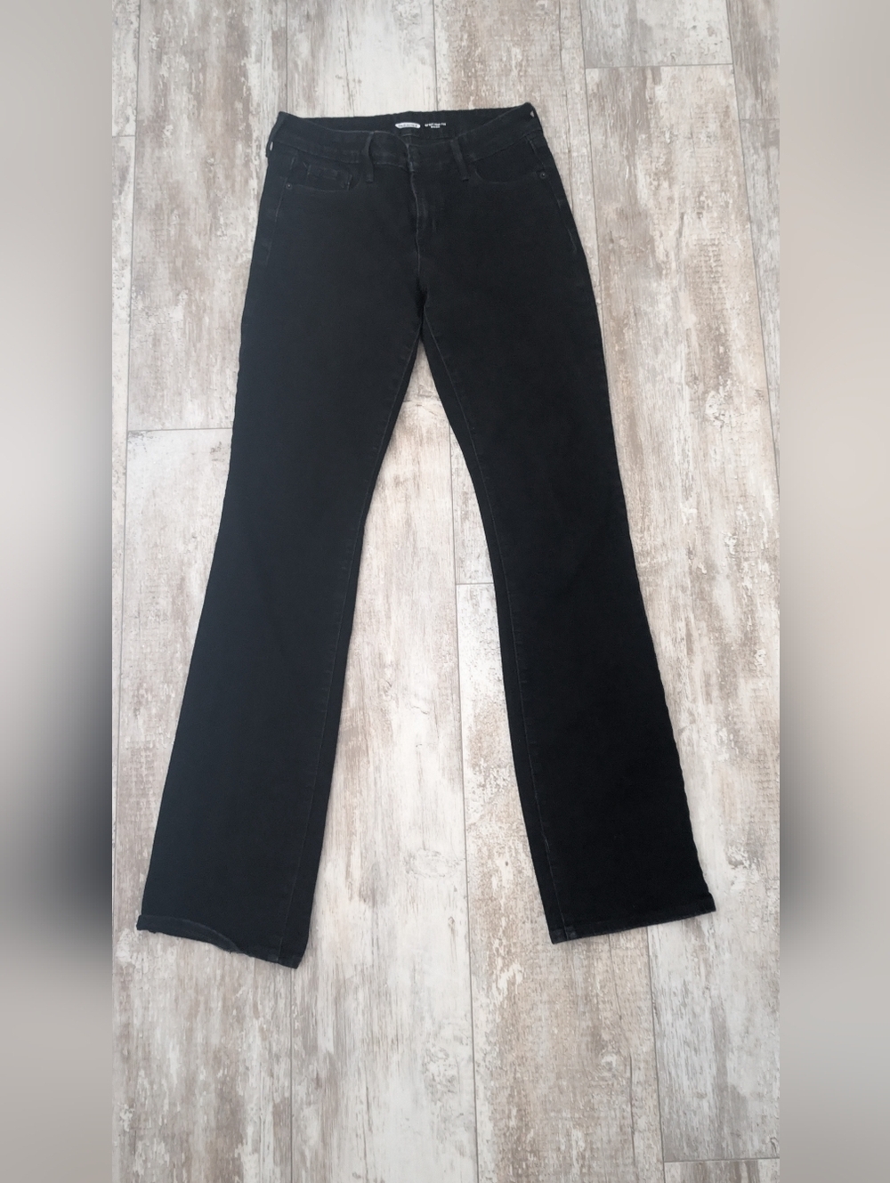 Old Navy kicker Black Bootcut Mid Rise Jeans Size 6 Long